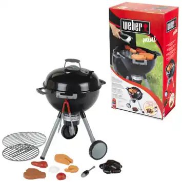 Weber speelgoedbarbeque kogel vorm inclusief licht- en geluidseffecten zwart