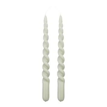 Twist dinerkaars licht groen 2 stuks - h29xd2,2cm