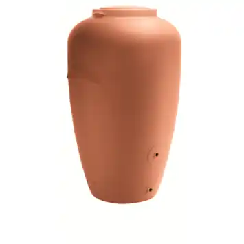 Waterform regenton Aquacan 440L terracotta kunststof 82 x 76 x 128 cm met plantenbak