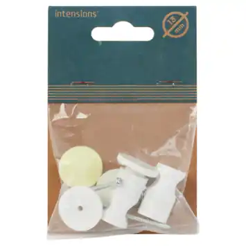 Eindsteun 12,7 mm gordijnroede wit 2 stuks