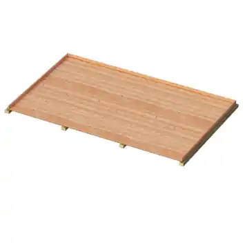 Tuinhuis vloer 2 x 3 m² inclusief 2 balken