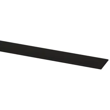 Afdekprofiel zelfklevend kunststof zwart 2x20mm 260cm