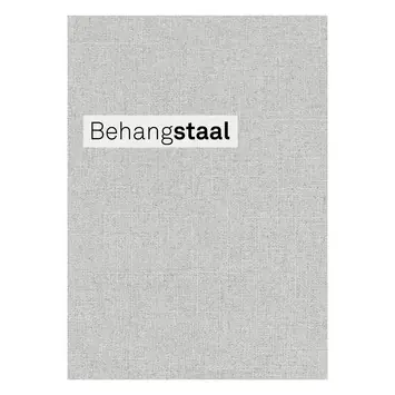 Behangstaal vliesbehang uni linnen beton (dessin 105741)