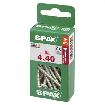 Universele schroef  4x40 mm T20 staal blank bolkop T-Star 16 stuks