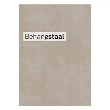 Behangstaal Le Noir & Blanc vliesbehang uni soft zand (dessin 125075)