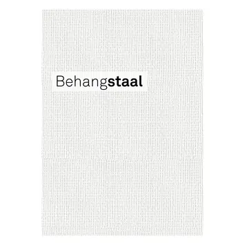 Behangstaal vliesbehang overschilderbaar golf wit (dessin 33-167)