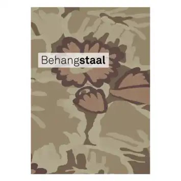 Behangstaal vliesbehang Moon oker - warmbruin (dessin 139723)