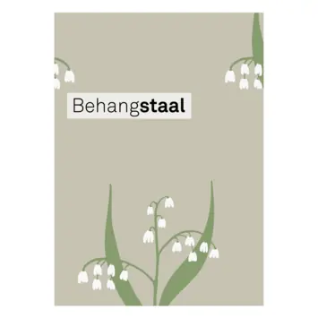 Behangstaal vliesbehang Lilly zand (dessin 120971)