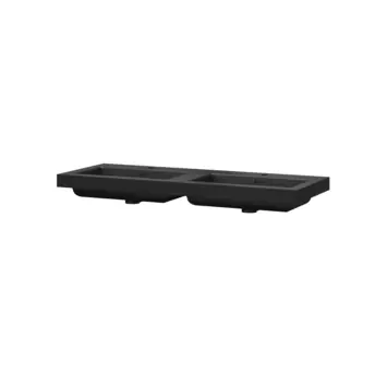 Tiger T-Line Quadro opbouwwastafel 120 cm mat zwart