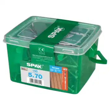 Spax terrasschroef 5 x 70 mm rvs a2 150 stuks