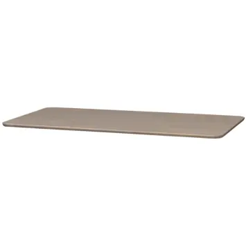 WOOOD tafelblad Tablo afgerond camel 24 mm 200x100 cm