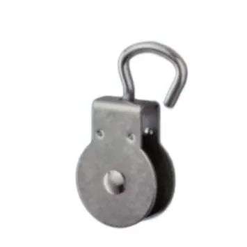 Waelbers hijskatrol met enkel poly-wiel open oog 15 mm