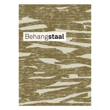 Behangstaal vliesbehang Fabric Millie warm oker (dessin 145505)