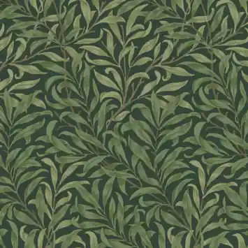 Vliesbehang William Morris at Home Willow Diepgroen (dessin 124247)