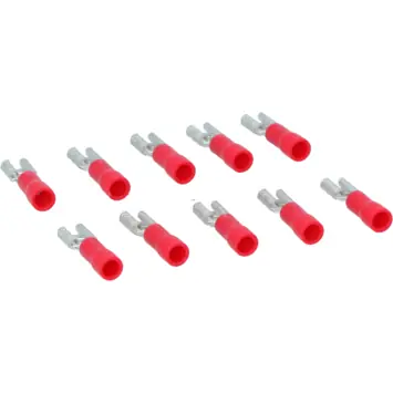 Carpoint Vlakstekkerhuls 741 Rood 4.8x0.5mm 10 Stuks