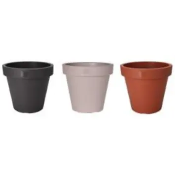 Bloempot E&K diverse kleuren kunststof Ø 30 cm