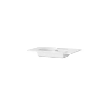 Tiger T-Line Oval inbouwwastafel 81 cm meubel wit